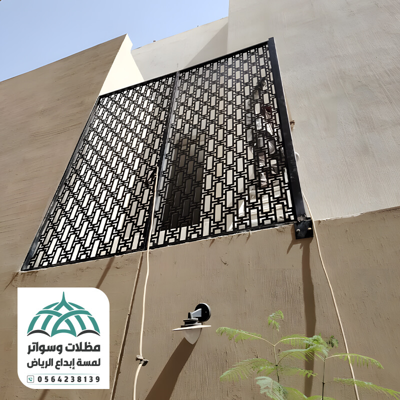 سواتر لكسان مع حديد جميل وراقي للمنازل